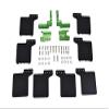 R/C Scale Accessories : Mud Flap For Axial 1/10 SCX10 III Jeep Wrangler AXi03007 / Jeep Gladiator AXi03006-50Pc Set Green view 1
