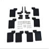 R/C Scale Accessories : Mud Flap For Axial 1/10 SCX10 III Jeep Wrangler AXi03007 / Jeep Gladiator AXi03006-50Pc Set Black view 1
