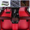 SureKit Custom Car Floor Mats for Jeep Wrangler 4-Door 2018 Floor Liner Waterproof Anti-Skid Luxury Leather Full Coverage Liner Front Rear Mat/Set red view 1