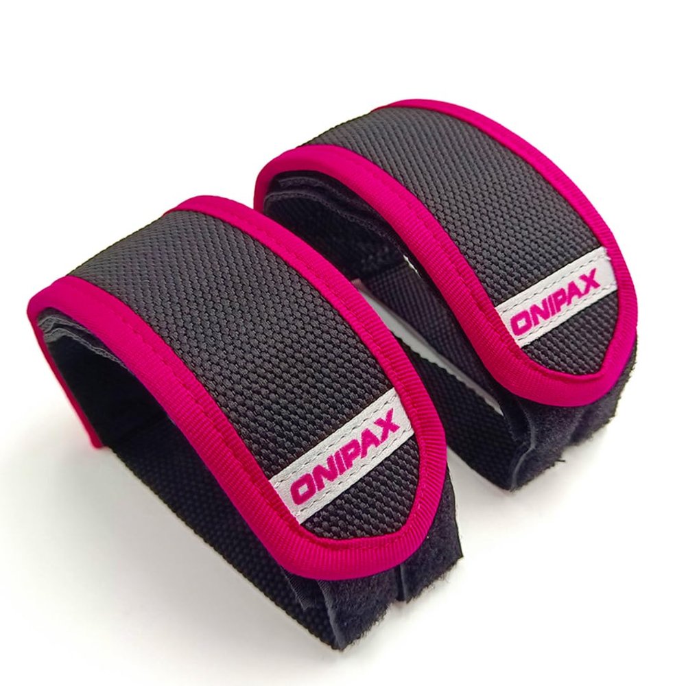 ONIPAX Outdoor Bike Pedal Straps for Fixed Gear, BMX and MTB, Adjustable Toe Clips Tape 2 PCS