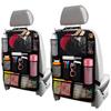 2 Pcs Backseat Car Organizer - Travel-Ready 23.4x16" Back Seat Car Organizer with 9 Large Pockets & Clear Tablet Holder, Made of Reliable Polyester with Long and Strong Straps - Easy to Attach & Clean view 1