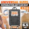 2 Pcs Backseat Car Organizer - Travel-Ready 23.4x16" Back Seat Car Organizer with 9 Large Pockets & Clear Tablet Holder, Made of Reliable Polyester with Long and Strong Straps - Easy to Attach & Clean view 2