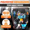 2 Pcs Backseat Car Organizer - Travel-Ready 23.4x16" Back Seat Car Organizer with 9 Large Pockets & Clear Tablet Holder, Made of Reliable Polyester with Long and Strong Straps - Easy to Attach & Clean view 3