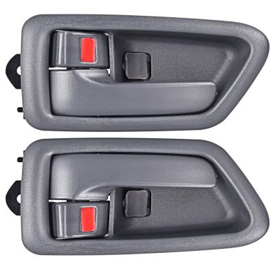 FAERSI 2Pcs Inside Interior Door Handle Front Rear Driver & Passenger Side Replacement for 1997 1998 1999 2000 2001 Toyota Camry, Gray.OE:69206-AA010-E0, 69205-AA010-E0