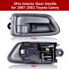 FAERSI 2Pcs Inside Interior Door Handle Front Rear Driver & Passenger Side Replacement for 1997 1998 1999 2000 2001 Toyota Camry, Gray.OE:69206-AA010-E0, 69205-AA010-E0 view 2