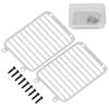 VGEBY 1 Pair Metal Front Lamp Guards, RC Front Headlight Grille Light Cover Headlight Grille Protective Cover Fit for 6/4 1/10 Crawler Car Accessory(Silver) Car Model Accessories view 1