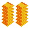 12 Pack Road Reflectors Reflective Pavement Marker, 4 by 4 inch Road Driveway Reflectors, Street Pavement & Asphalt Stud Markers for Speed Bumps Sidewalks Pedestrian Crossings Freeways and Driveways view 1