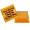 12 Pack Road Reflectors Reflective Pavement Marker, 4 by 4 inch Road Driveway Reflectors, Street Pavement & Asphalt Stud Markers for Speed Bumps Sidewalks Pedestrian Crossings Freeways and Driveways view 3