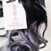 3T-SISTER Pigtails for Helmet Wavy Curly Ponytails for Motorcycle Bicycle Ski Helmets with Bowknot Decorations 24inch Black to Gray (Helmet not Included) view 3