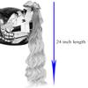 3T-SISTER Pigtails for Helmet Wavy Curly Ponytails for Motorcycle Bicycle Ski Helmets with Bowknot Decorations 24inch Black to Gray (Helmet not Included) view 4