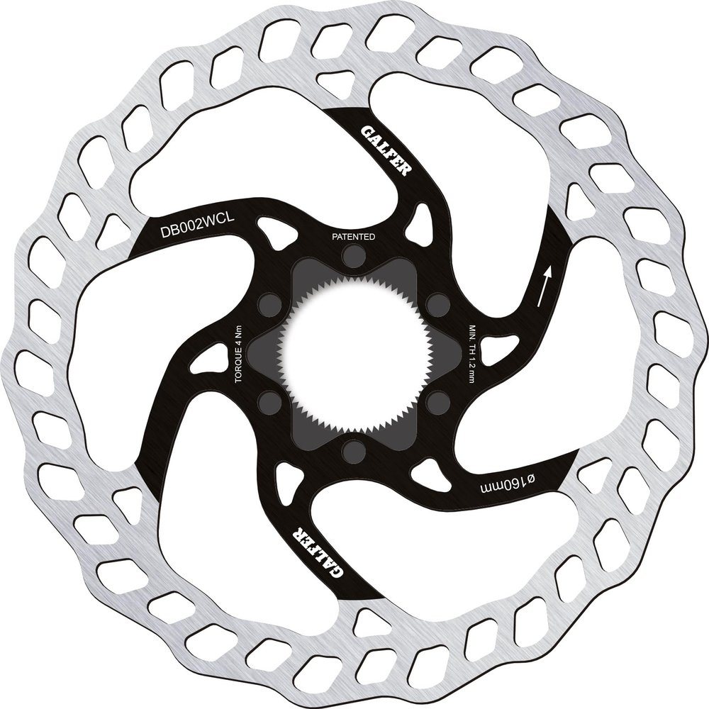 Galfer Wave CL Disc Brake Rotor, 160mm 1.8mm
