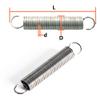 Geeyu ZHaonan- Extended Compressed Spring, Steel Extension Spring, Wire Dia 0.4mm Outer Dia 4mm Length 15-50mm, 10pcs, Dual Hook Small Tension Spring,Machinery Parts (Length : 30mm) view 3