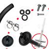 M MATI Fuel Cock Petcock with Lever Assy for Honda TRX250 TRX350 TRX400 TRX420 TRX450 TRX500 TRX650 16950-HM8-003, Gas Valve Switch Part view 4