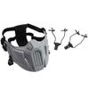 Toonol Protective Half Face Mask Outdoor Game Masks Tactical Mask for Tactical Action Games Color Grey view 2