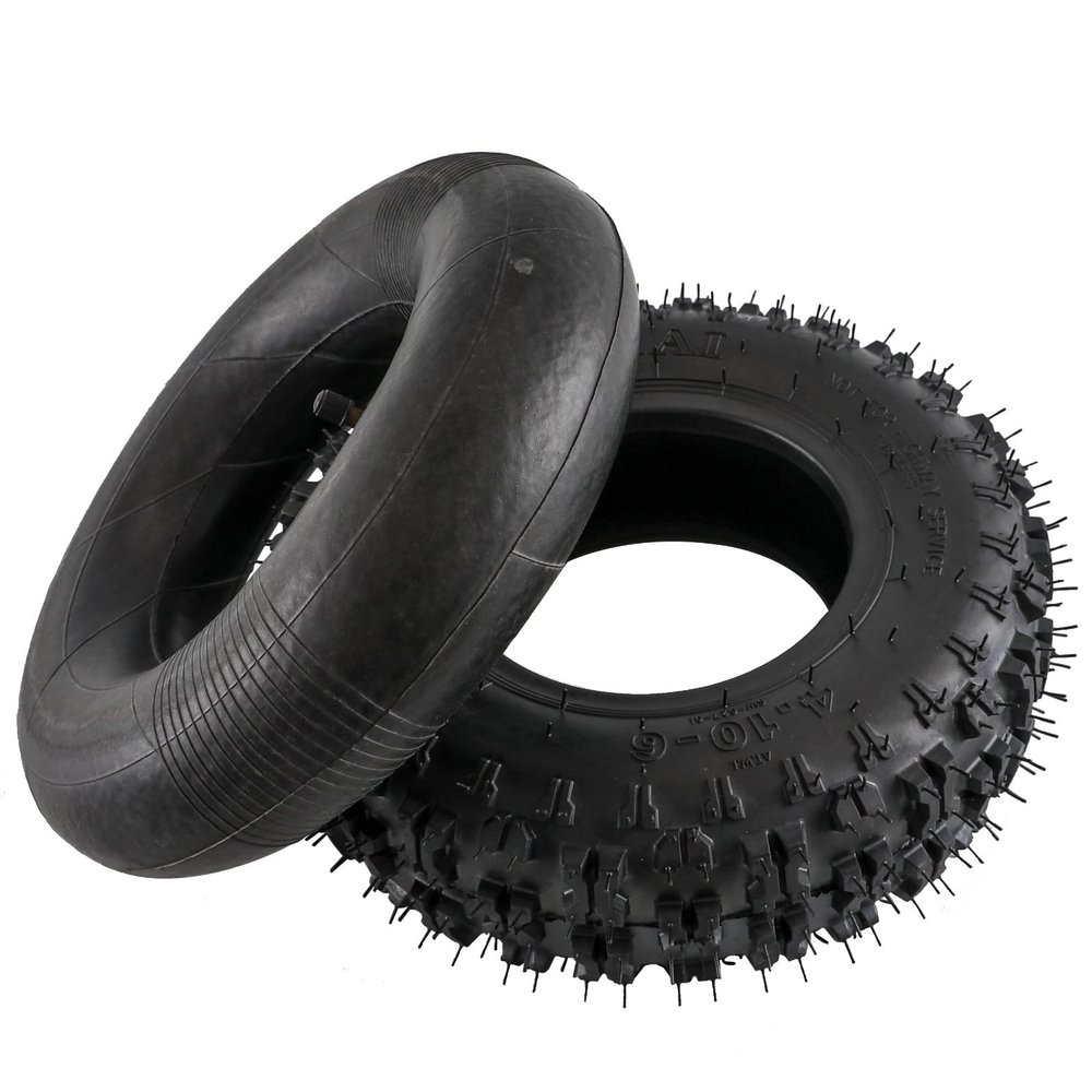 ZXTDR Go Kart 4.10-6" Tire with Inner Tube for ATV Quad Scooter Mini Bike