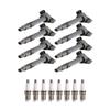 ENA Pack 8 Ignition Coil 8 Double Iridium Spark Plug 4.6 5.7 V8 2007 2008 2009 2010 2011 2012 2013 2014 2015 Compatible with Toyota Sequoia Tundra Land Cruiser GX460 LS460 LS600H LX570 for UF507 3473 view 1