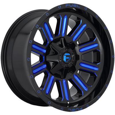 FUEL OFF-ROAD HARDLINE 18X9 5X4.5/5.0 5.04 1mm GLOSS BLACK RED TINTED CLEAR - D62118902650
