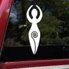 Spiral Goddess Vinyl Sticker - Divine Feminine Pagan Symbol - Die Cut Decal - 8w x 22.5h inches - Purple view 1