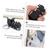 VALICLUD Key Ring Small Car Figurine Keychain with Sound Backpack Hanging Ornaments Holiday Giveaways for Adults Children Black view 3