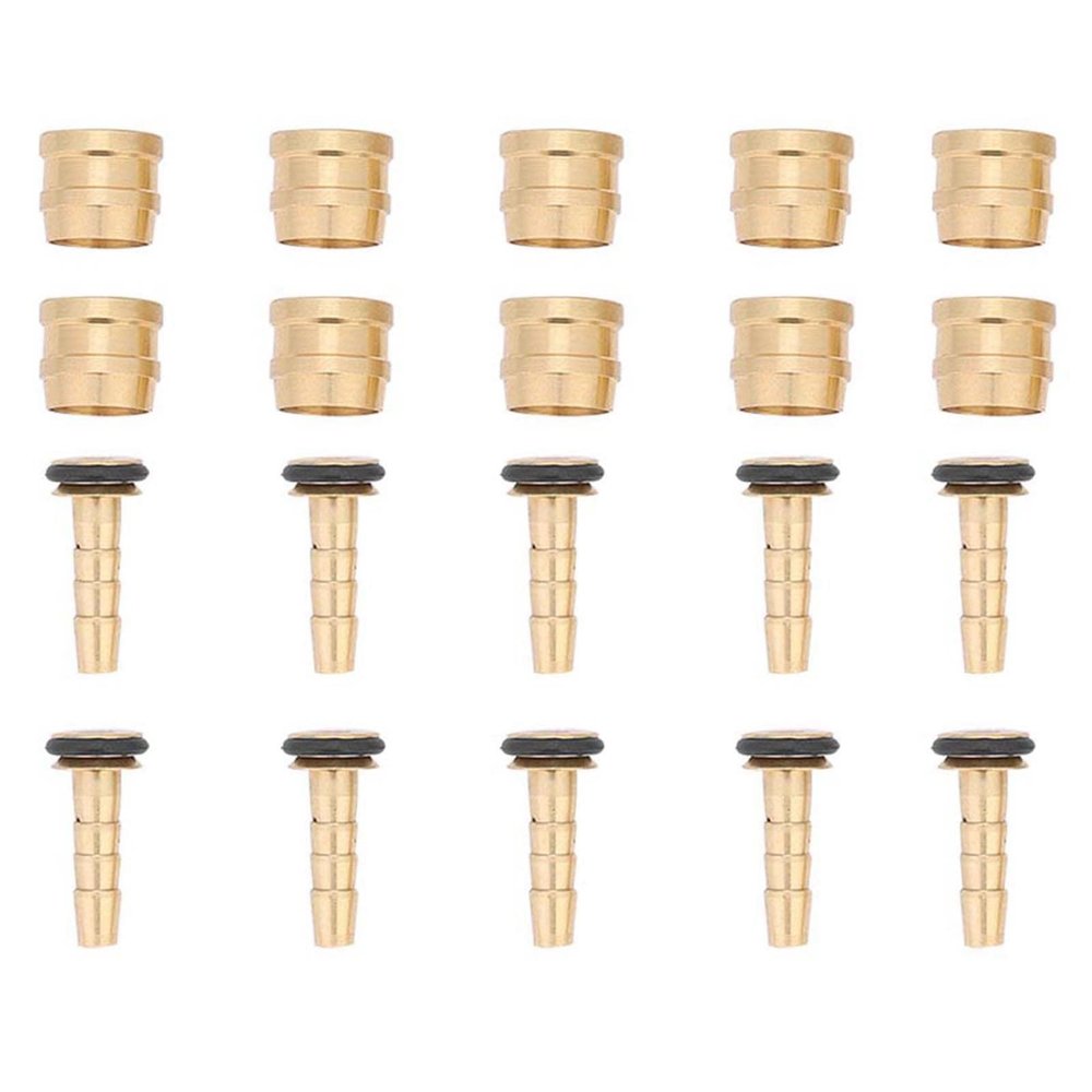 Connecting Insert Kit for Hydraulic Disc Brake Hose - Olive and Mountain Barb, Brass Connection