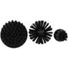 ABN Nylon Scrubber Drill Attachment Cleaning Brush 3pc Set Black Hard Bristles for 1/4in Power Drill, Tough Outdoor Jobs view 3