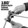Powerbuilt Fuel and Brake Line Tubing Bender, Multi-Size Pipes Copper Aluminum Steel Brass, Bend up to 180 Degrees, Lightweight - 647762 view 4