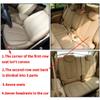 Custom Full Set Seat Covers for Carens 2007-2011 7-seat no Convex Corner Leather Car Seat Cushion Protector Red-Black view 2