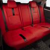 Custom Full Set Seat Covers for Carens 2007-2011 7-seat no Convex Corner Leather Car Seat Cushion Protector Red-Black view 3