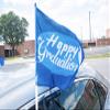 S^0 Happy Graduation Social Distancing Car Hood Covers and Flags 5 pcs Ensemble view 4