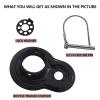 Bike Trailer Coupler Hitch Attachment Fit for Instep Bike Trailers, Flat and Angled Couplers for a Wide Range of Bicycle Carriers, Trailer Sizes view 3