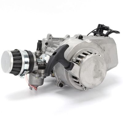 49cc 2 Stroke Engine Motor Kit, Aluminum Pull Start Minimoto Engine, for Scooter Pocket Dirt Bike Quad ATV (Us Stock) (Model 4)