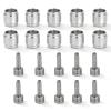 Disc Brake Olive Insert, Olive and Barb for Level, 10 Set Brake Olive and Brass Connecting Insert Kit for Mountain Road Hydraulic Disc Brake Hose Replacement Parts view 1