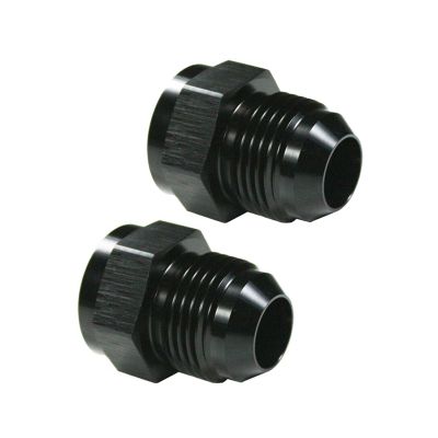 AN8 Female to Male AN10 Male Flare Reducer Hose Fitting Adapter For Fuel Systems Black Pack of 2