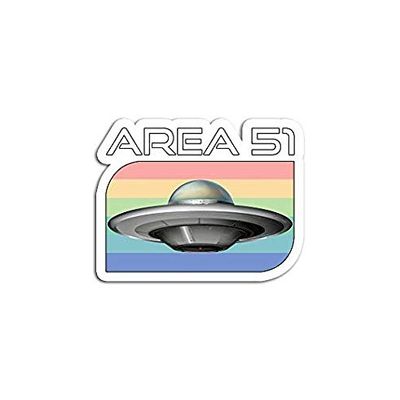 Storm Area 51 Retro UFO Alien Extraterrestrial Cant Stop Us - Sticker Graphic - Auto, Wall, Laptop, Cell, Truck Sticker for Windows, Cars, Trucks