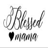 Minglewood Trading Blessed Mama Vinyl Decal - Love Mother Heart - Die Cut Sticker - 15w x 7.5h inches - Silver view 3