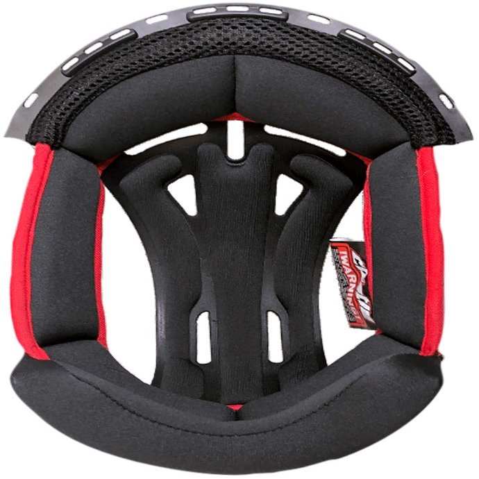 Castle Thunder 3 SV Helmet Replacement Top Inner Liner Gray/Red LG