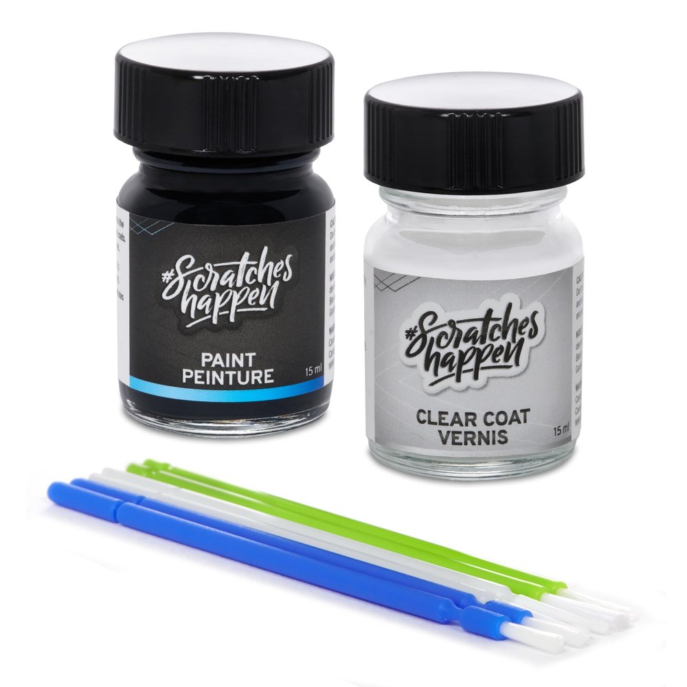 ScratchesHappen Exact-Match Touch Up Paint Kit - Balmoral Blue (938/JAD) for Land Rover - Essential (Paint + Clear Coat)