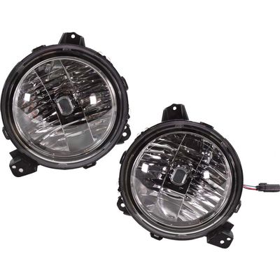 KarParts360 For Jeep Wrangler Headlight 2018-2024|Pair Driver and Passenger Side Replacement For CH2502314 | 55112873AG