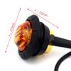 KEING Mini Small Round 3/4 Inch 12V Amber LED Button Clearance Lamp Universal Side Marker Indicator Lights Waterproof Marine Truck Trailer Bus ATV RV Lorry Van Caravan view 4