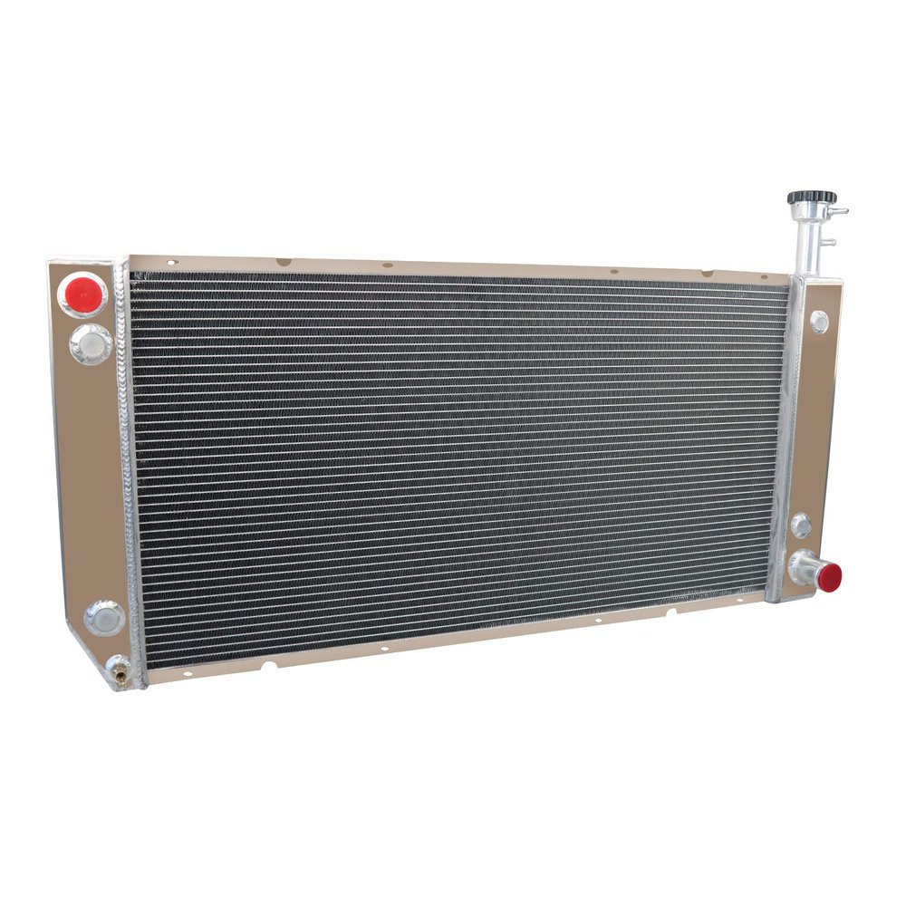 ALLOYWORKS 3 Row-44MM Core All Aluminum Radiator For 2004-2018 Chevy Express 2500 3500 GMC Savana 4.8 6.0L
