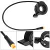 Taidda- Electric Bicycle Thumb Throttle, Right Left Thumb Throttle with Waterproof Connector 130X Thumb Throttle, Speed Control Electric Bicycle Accessories for Electric Bicycle view 4