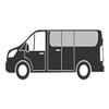 WeatherTech Custom Fit FloorLiners for Mercedes Sprinter, Sprinter, Sprinter - 1st Row - Over The Hump (4415211), Black view 2