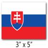 BORED? PARACORD! Slovakia Flag Vinyl Decal Sticker Car Window Bumper 5 X 3 Inches Premium Quality view 2