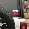BORED? PARACORD! Slovakia Flag Vinyl Decal Sticker Car Window Bumper 5 X 3 Inches Premium Quality view 3