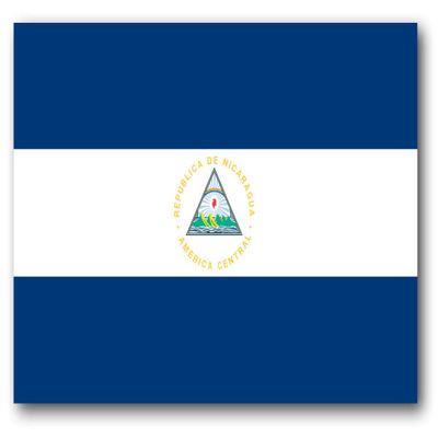 BORED? PARACORD! Nicaragua Flag Vinyl Decal Sticker Car Window Bumper 5 X 3 Inches Premium Quality