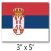 BORED? PARACORD! Serbia Flag Vinyl Decal Sticker Car Window Bumper 5 X 3 Inches Premium Quality view 2