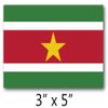 BORED? PARACORD! Suriname Flag Vinyl Decal Sticker Car Window Bumper 5 X 3 Inches Premium Quality view 2