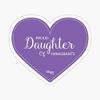Proud Daughter of Immigrants Heart Sticker - Sticker Graphic - Auto, Wall, Laptop, Cell, Truck Sticker for Windows, Cars, Trucks view 1