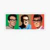 Buddy Holly - Triptych Design Sticker - Sticker Graphic - Auto, Wall, Laptop, Cell, Truck Sticker for Windows, Cars, Trucks view 1