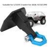 RCTow Hook, Metal RC Car Trailer Shackle Accessory Tow Hook Buckle Compatible with 1/10 for AXIAL SCX10 D90 Crawler(Blue) view 3